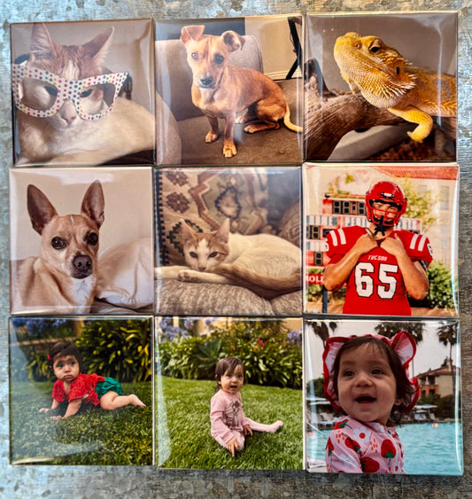 9 Pack Custom Photo Magnet